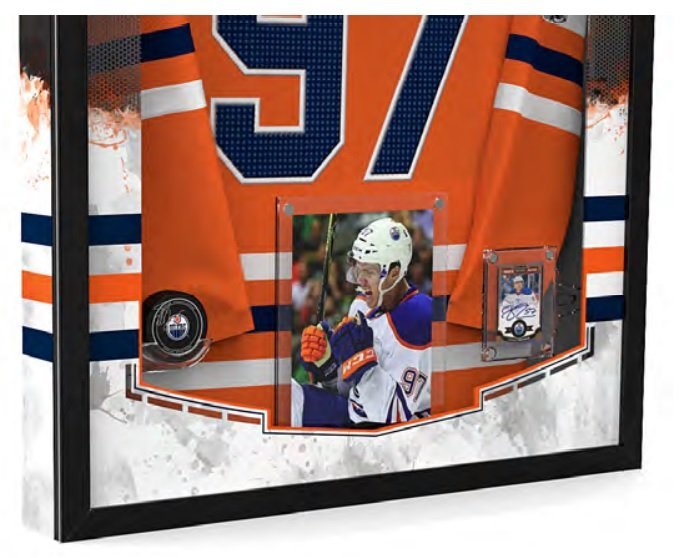 Graphix Jersey Display Case - Premium 3D Showcase with Reversible Design (41" x 36" x 6") - Maple Leafs, Raptors, or Blue Jays - Image 3